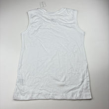 Load image into Gallery viewer, Unisex Favourites, white cotton tank top, NEW, size 7,  