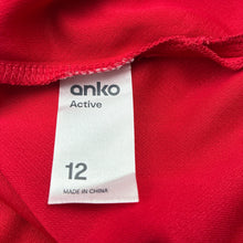 Load image into Gallery viewer, Boys Anko, red sports / activewear tank top, FUC, size 12,  