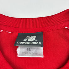 Load image into Gallery viewer, Boys New Balance, red &amp; white sports / activewear top, GUC, size 14,  