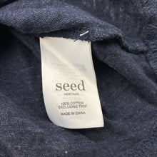 Load image into Gallery viewer, Boys Seed, navy marle cotton tee / top, EUC, size 9,  