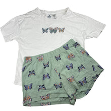 Load image into Gallery viewer, Girls Target, organic cotton pyjama top &amp; shorts, FUC, size 10,  