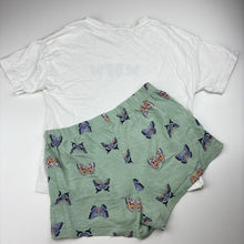 Load image into Gallery viewer, Girls Target, organic cotton pyjama top &amp; shorts, FUC, size 10,  