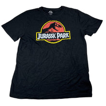 Load image into Gallery viewer, Boys Jurassic Park, black cotton tee / top, GUC, size 16,  