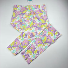Load image into Gallery viewer, Girls Mango, floral stretchy leggings, Inside leg: 64cm, NEW, size 14,  