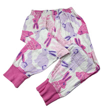 Load image into Gallery viewer, Girls Mango, flannel cotton pyjama pants, rabbits, GUC, size 5,  