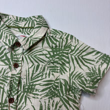 Load image into Gallery viewer, Boys MINOTI, cotton / linen short sleeve shirt, EUC, size 2,  