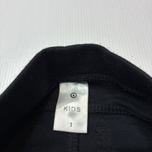 Load image into Gallery viewer, Girls Target, black stretchy pants, elasticated, EUC, size 1,  