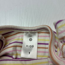 Load image into Gallery viewer, Girls Target, ribbed stretchy tee / top, GUC, size 1,  