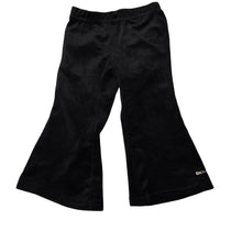 Load image into Gallery viewer, Girls DKNY, black velour pants, elasticated, Inside leg: 29cm, GUC, size 2,  
