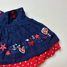 Load image into Gallery viewer, Girls Mango, embroidered cotton skirt, elasticated, EUC, size 0000,  