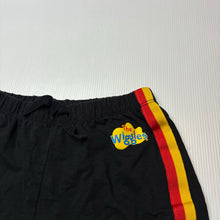 Load image into Gallery viewer, Unisex The Wiggles, black soft feel shorts, elasticated, EUC, size 4,  