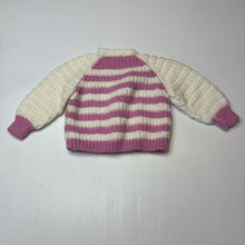 Load image into Gallery viewer, Girls Hand Made, knitted cardigan, armpit to armpit: 24cm, EUC, size 000,  