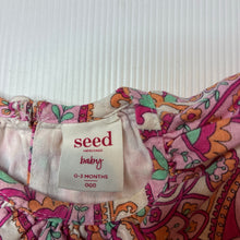 Load image into Gallery viewer, Girls Seed, colourful cotton / linen dress, GUC, size 000, L: 35cm