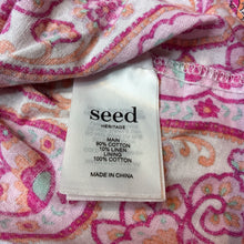 Load image into Gallery viewer, Girls Seed, colourful cotton / linen dress, GUC, size 000, L: 35cm