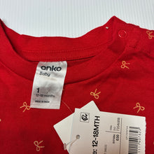 Load image into Gallery viewer, Girls Anko, cotton Christmas romper dress, NEW, size 1, L: 41cm