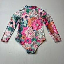 Load image into Gallery viewer, Girls Cotton On, floral long sleeve swim one-piece, EUC, size 2,  