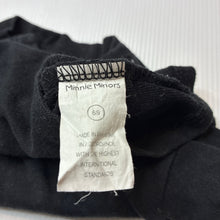 Load image into Gallery viewer, Unisex Minnie Minors, black cotton long sleeve top, FUC, size 0,  