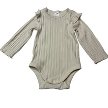 Load image into Gallery viewer, Girls Target, ribbed organic cotton blend bodysuit / romper, EUC, size 0,  