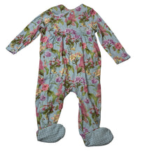 Load image into Gallery viewer, Girls Tu, floral organic cotton coverall / romper, EUC, size 0,  