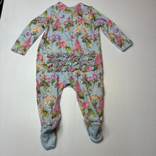Load image into Gallery viewer, Girls Tu, floral organic cotton coverall / romper, EUC, size 0,  