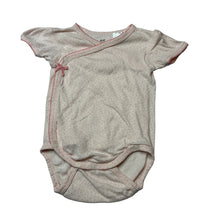 Load image into Gallery viewer, Girls H&amp;M, pink organic cotton bodysuit / romper, EUC, size 00,  
