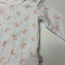 Load image into Gallery viewer, Girls Bilbi, soft feel stretchy bodysuit / romper, rabbits, EUC, size 000,  