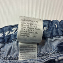 Load image into Gallery viewer, Girls 1964 Denim Co, stretch denim shorts, adjustable, FUC, size 1,  