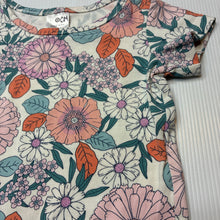 Load image into Gallery viewer, Girls Target, floral stretchy organic cotton blend top, EUC, size 000,  