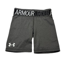 Load image into Gallery viewer, Girls Under Armour, grey sports / activewear shorts, Youth Meduim, GUC, size 10-11,  
