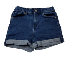 Load image into Gallery viewer, Girls Tilii, blue stretch denim jean shorts, adjustable, GUC, size 10,  