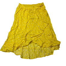 Load image into Gallery viewer, Girls H&amp;M, lightweight viscose skirt, elasticated, pineapples, L: 61cm at back, EUC, size 14-15,  