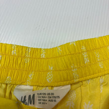 Load image into Gallery viewer, Girls H&amp;M, lightweight viscose skirt, elasticated, pineapples, L: 61cm at back, EUC, size 14-15,  