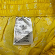 Load image into Gallery viewer, Girls H&amp;M, lightweight viscose skirt, elasticated, pineapples, L: 61cm at back, EUC, size 14-15,  