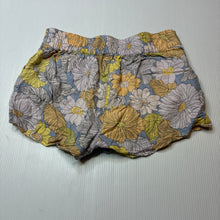 Load image into Gallery viewer, Girls Cotton On, floral viscose / linen shorts, elasticated, GUC, size 3,  