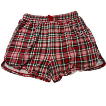 Load image into Gallery viewer, Girls Tilii, checked cotton Christmas pyjama shorts, EUC, size 14,  