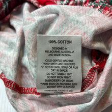 Load image into Gallery viewer, Girls Tilii, checked cotton Christmas pyjama shorts, EUC, size 14,  