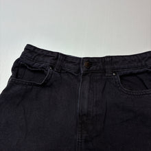 Load image into Gallery viewer, Girls Target, black denim jean shorts, adjustable, EUC, size 10,  