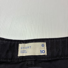 Load image into Gallery viewer, Girls Target, black denim jean shorts, adjustable, EUC, size 10,  