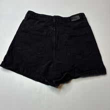 Load image into Gallery viewer, Girls Target, black denim jean shorts, adjustable, EUC, size 10,  