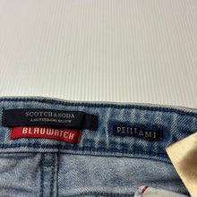Load image into Gallery viewer, Girls SCOTCH &amp; SODA, stretch denim jean shorts, adjustable, GUC, size 10,  