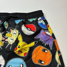 Load image into Gallery viewer, Boys Nintendo, Pokemon lightweight board shorts, elasticated, EUC, size 9,  