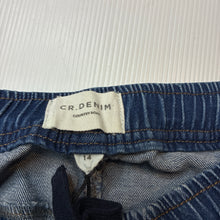 Load image into Gallery viewer, Boys Country Road, stretch denim jean shorts, elasticated, GUC, size 14,  