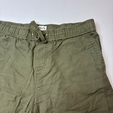 Load image into Gallery viewer, Boys Country Road, khaki cotton / linen shorts, elasticated, GUC, size 14,  