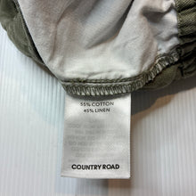 Load image into Gallery viewer, Boys Country Road, khaki cotton / linen shorts, elasticated, GUC, size 14,  