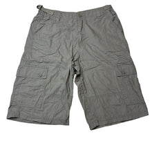 Load image into Gallery viewer, Boys Brooklyn Industries, grey cotton cargo shorts, adjustable, GUC, size 16,  