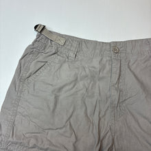 Load image into Gallery viewer, Boys Brooklyn Industries, grey cotton cargo shorts, adjustable, GUC, size 16,  