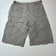 Load image into Gallery viewer, Boys Brooklyn Industries, grey cotton cargo shorts, adjustable, GUC, size 16,  