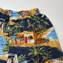 Load image into Gallery viewer, Boys Hawaiian, lightweight cotton shorts, elasticated, EUC, size 7,  