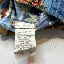 Load image into Gallery viewer, Boys Hawaiian, lightweight cotton shorts, elasticated, EUC, size 7,  