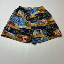 Load image into Gallery viewer, Boys Hawaiian, lightweight cotton shorts, elasticated, EUC, size 7,  